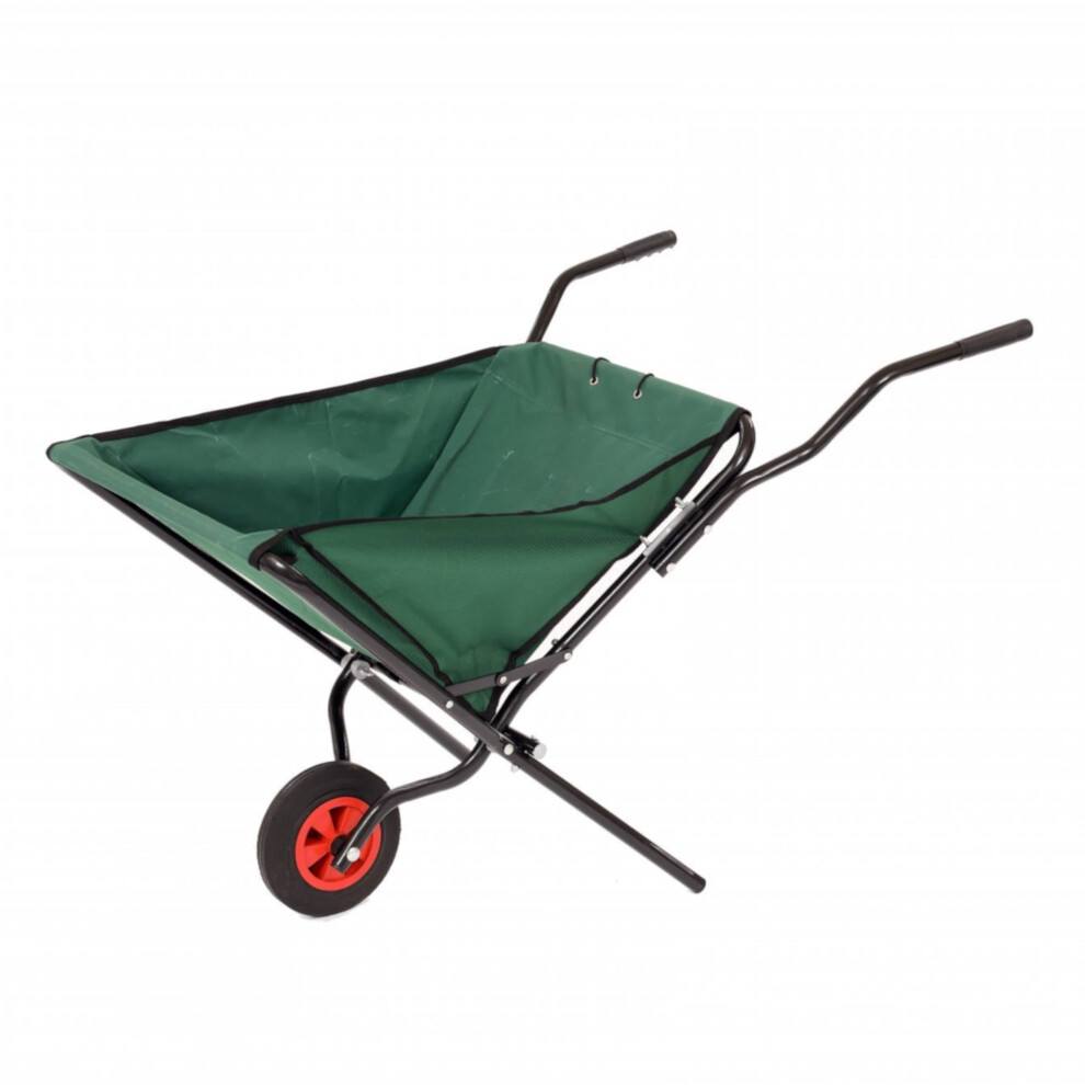 New Oypla Lightweight Folding Garden Wheelbarrow Foldable Wheel Barrow Oyp4188