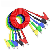 Crocodile clip test line double-headed copper clip power line power line five colors optional P1024 color random
