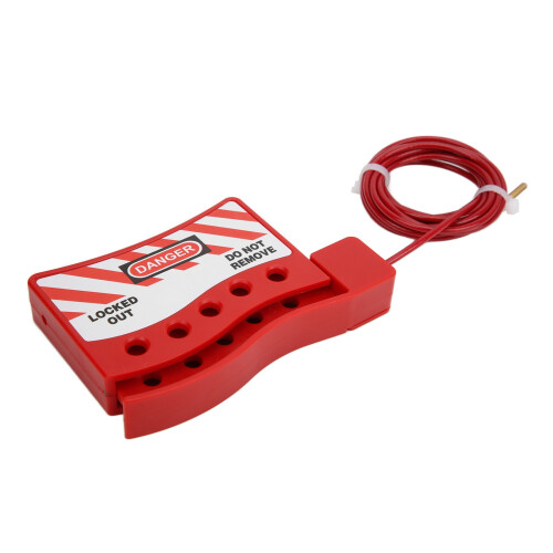 High Toughness Adjustable Cable Lockout for Versatile Safety Applications