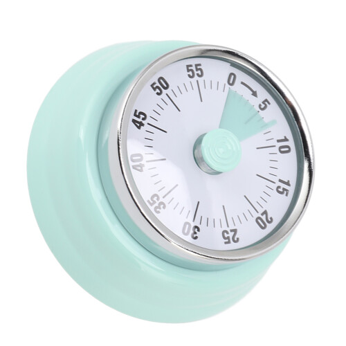 Retro Magnetic Kitchen Timer For Home Office, Mechanical Visual Timer No Battery Needed Countdown Timer For Time Management Stylish Metal Case Timer 2