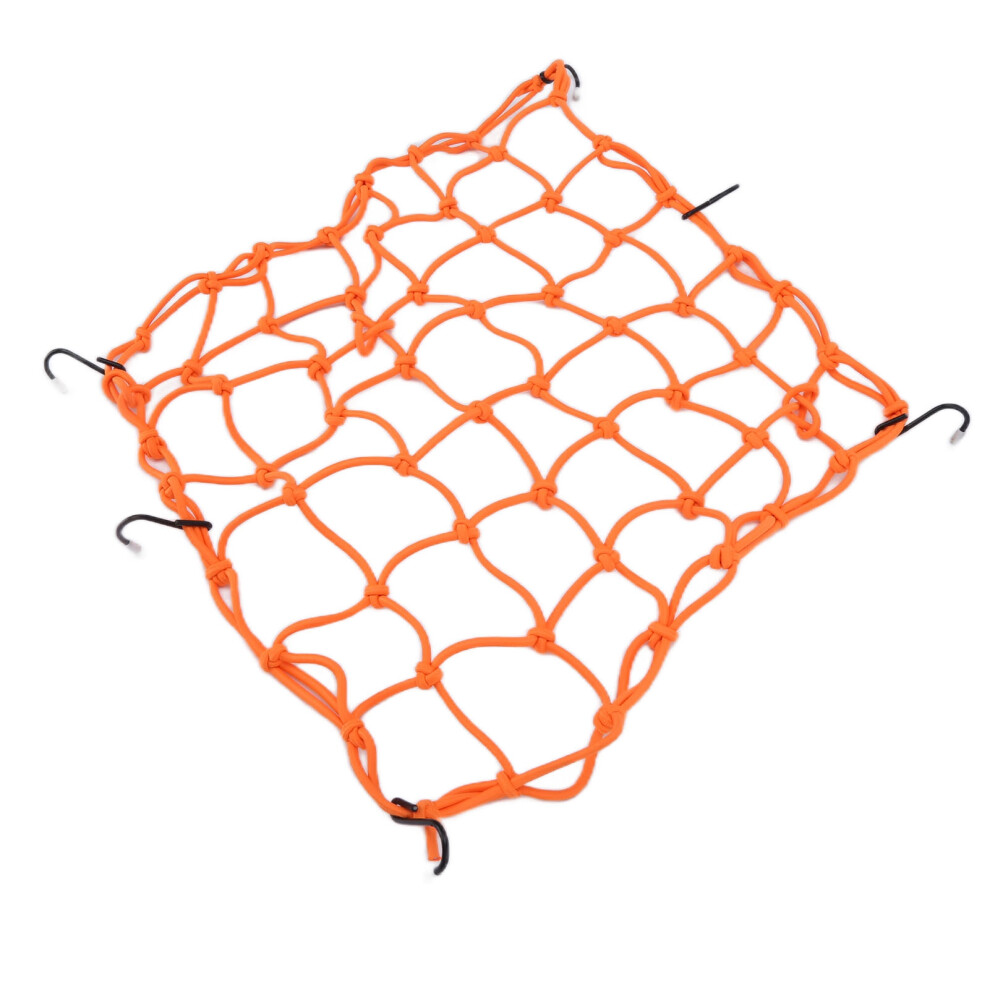 Reflective Motorcycle Helmet Net For Secure Transit In Orange 8741377254321