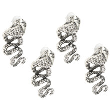 Snake Design Gothic Earrings For Men Women With Gift Box Included, Flexible Design Rebellious Spirit Earrings In Hypoallergenic Metal Alloy