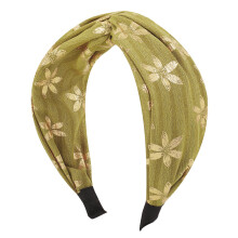 Bestickte Haarbänder für Damen, Madison Tyler Satin-Haarbänder mit rutschfester Oberfläche im Boho-Stil und dehnbarem Tragekomfort