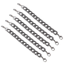 Extra dikke metalen band voor platte ketting, luxe handtassen, verstelbare lengte, ijzeren tasaccessoires met glanzende, slijtvaste afwerking,