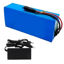 EBicycle Battery 24V 30Ah, Waterproof PVC Battery With Charger, 6S3P LiIon Pack For Electric Bicycle Scooter XT60