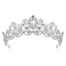 Gold Tiara Crowns with Crystal Embellishments, Comfortable Wearing for Perfect Occasions, One Size Fit All (Gold)