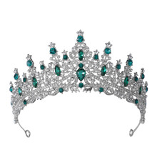 Monipuolinen tiara-kruunu, mukava käyttää prinsessakruunu kristalli-strasseilla, barokkityylinen vintage-tyyli naisille, kimalteleva
