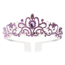 Sparkling Princess Tiara, Crystal Rhinestone Crown With Durable Hard Alloy For Anti-Rust Effect (One Size)