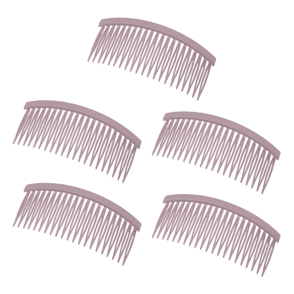 Unisex Decorative Hair Combs For Chignon Up-Do Styling, Effortless Beauty, Comfortable Grip, Strong Hold Accessory, Curved Tortoiseshell Design, Suitable For
