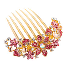 Bruidshaaraccessoires voor vrouwen, decoratieve haarkammen met strass-steentjes, sprankelende haarspeld met kristallen, gemakkelijk te gebruiken,