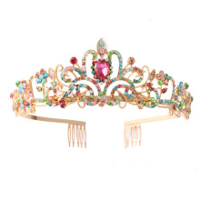 Handcrafted Princess Tiara, Vintage Fashion Crown With Anti-Rust Effect For Wedding And Party Use (One Size)