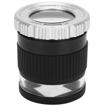 30X Magnifying Glass With Light, Jewelers Loupe With Rotating Focus Function And LED Illumination, Portable Optical Magnifier For Stamps Coins Jewelry