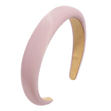Antislip haaraccessoire voor dames, brede hoofdband met dikke haarlus en gewatteerd ontwerp, zachte PU-leren haarband voor alle gelegenheden,