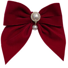 Accessoires de cheveux sophistiqués en perles, nœuds en velours confortables pour femmes, grands nœuds de haute qualité, transformation facile de