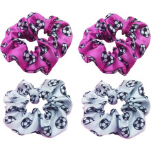 Acessórios de cabelo com estilo esportivo, scrunchies de futebol para meninas, faixas de cabelo elásticas com estampa de bola de futebol, perfeitas