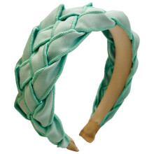 Boho chic elastiska korsband, sammetshårbåge för kvinnors vardagsaccessoar, moderiktig stil och perfekt present till henne, flätad design i mu
