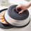 Microwave Splatter Cover Foldable Vented Lid with Vegetable Steamer Basket for Kitchen Blue 5