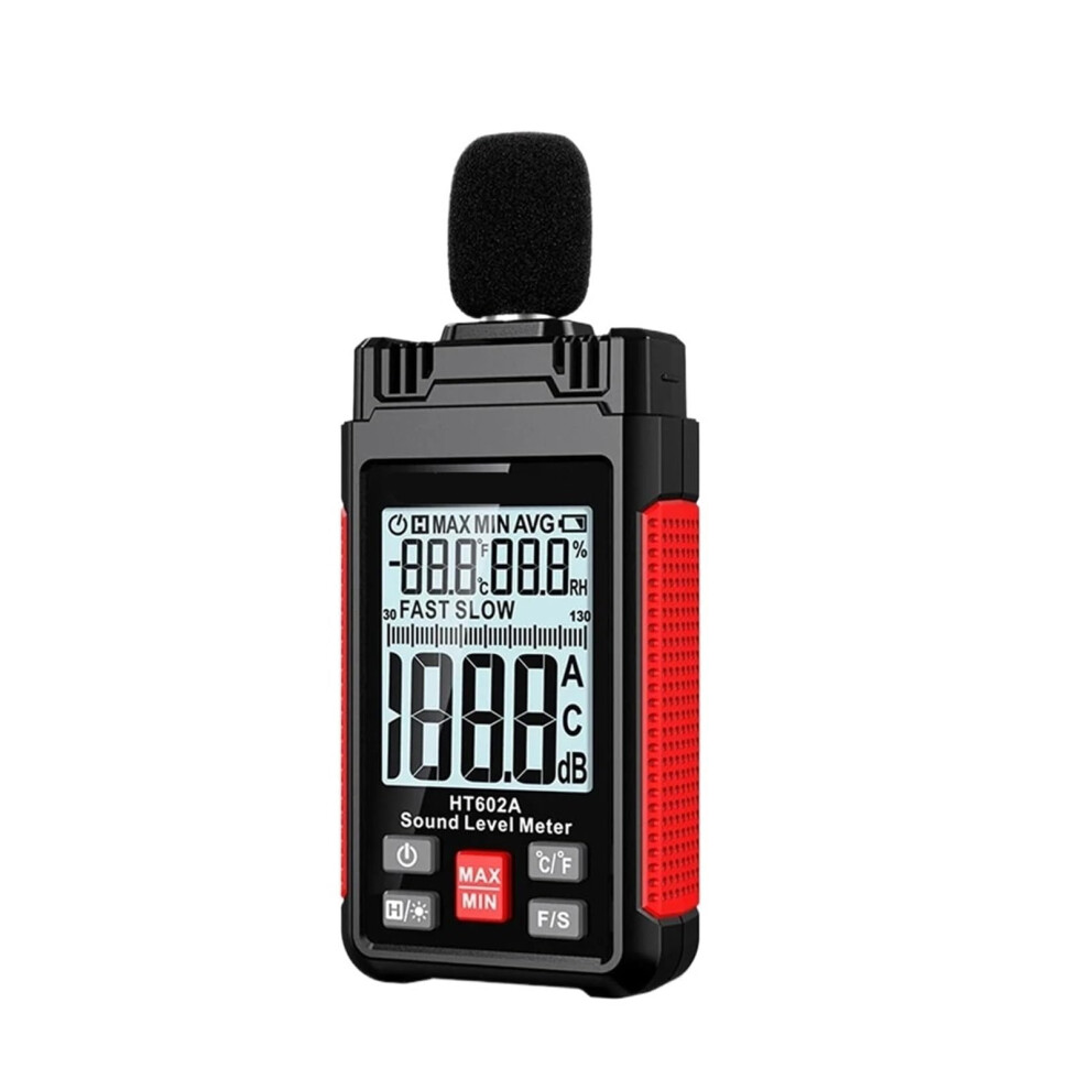 Ht602 3In1 Thermometer Hygrometer And Digital Sound Level Meter 30130 Db Noise Level Tester Decibel Meter 9347817772104