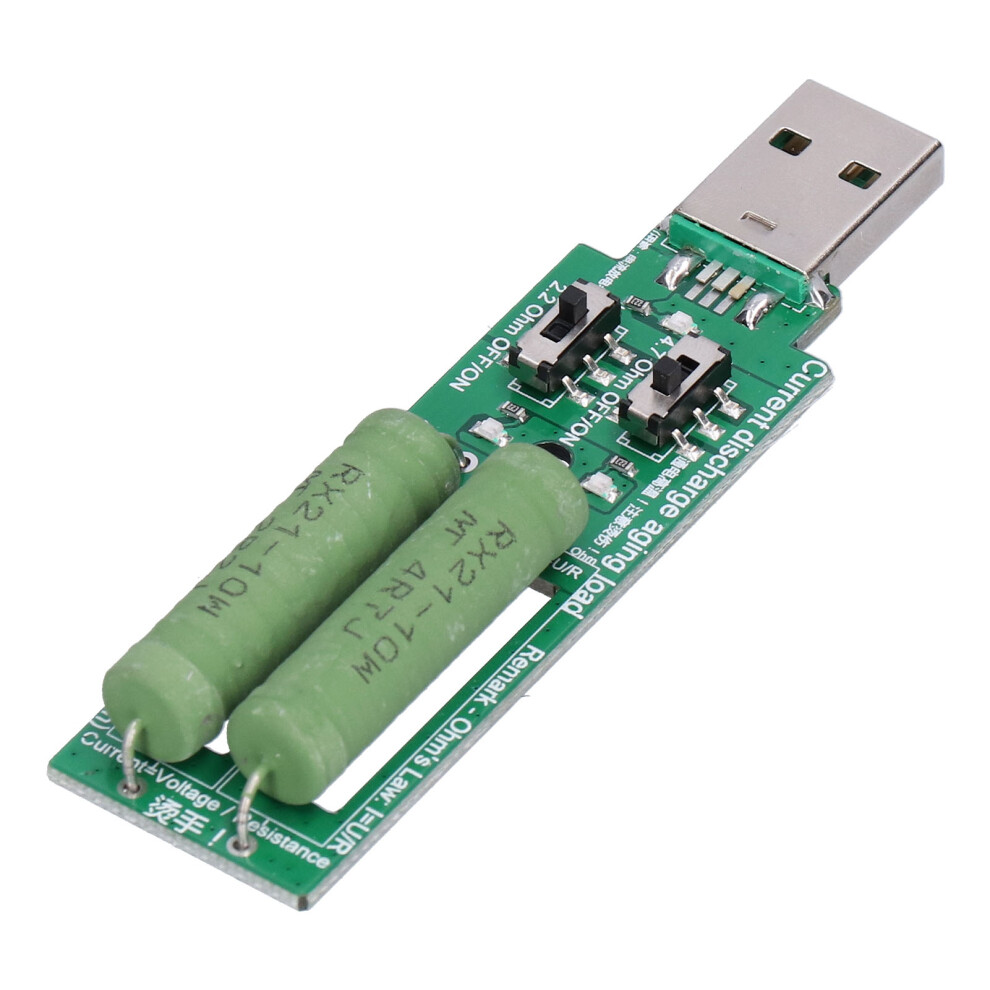 Portable Usb Load Tester Power Bank Resistor 5V 1A/2A Discharge Button Tool 4171377258335