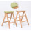 Wooden Step Stool  Kitchen Stool Folding Chair Multifunctional Solid Wood Footstool For Home 2