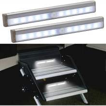 Motion Activated RV Step Lights, 10 LED Battery Operated Motorhome Motion Sensor led Light Strip, Magnetic Night Light Bar for Motorhome Travel,Travel