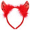 Αξεσουάρ εορταστικής στολής Cosplay, κορδέλα Devil Horns με γούνα, κόμμωση με πούλιες για 1