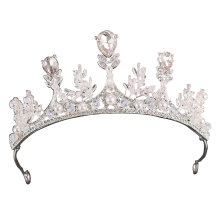 Tiara van roségoud met kristallen strass-steentjes, gemaakt van hoogwaardige materialen en buigbaar voor een perfecte pasvorm, lichtgewicht ontwerp