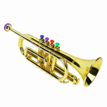Kindertrompete Spielzeug mit 4 farbigen Tasten - Bildungs-Musikinstrument für Kinder