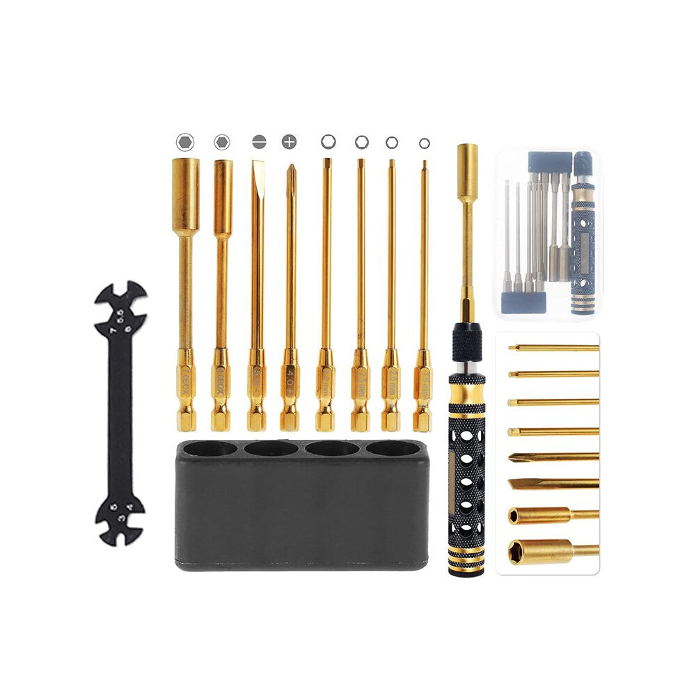 9 In 1 Rc Tool Kit, Rc Car Tool Kit Rc Hex Driver Screwdriver Set For Rc Car Hobby Tools 4712022166744