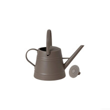 Large 8L Garden Watering Can with Ergonomic Lockable Handle and Detachable Dual Spray Nozzle (Brown)