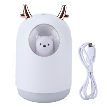 Mini luchtbevochtiger met koele mist, USB-voeding, ultrastil, automatische uitschakeling, nachtlampje, decoratief ontwerp, gemakkelijk schoon te