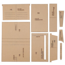 Pochoirs en cuir faits main, gabarits en acrylique transparent, ensemble de modèles pour portefeuilles et sacs, haute résistance aux chocs, longue