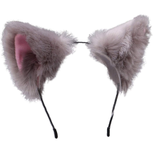 Presilhas de cabelo com orelhas de gato de design exclusivo, fita adesiva universal de fácil instalação para decoração de capacetes de pelúcia,
