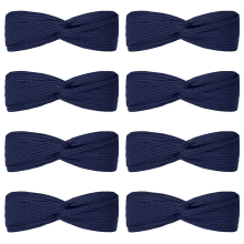 Elastische haarbanden voor dames, effen kleur, antislip hoofdband, hoogwaardige kwaliteit, elastisch ontwerp met knoop, ademend en zweetabsorberend,