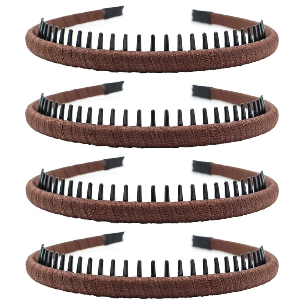 Unisex Fine Tooth Comb For Daily Wear, Non Slip Headband Ensures Secure Grip, Plastic Headbands With Environmental Protection Resin Teeth, Anti-Slip Design K