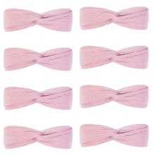 Fascia per capelli invernale calda, alla moda, sportiva, antiscivolo, elasticizzata, con nodo, in maglia a coste tinta unita, in morbido cotone,