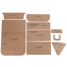 Gabarit en acrylique transparent robuste et résistant à l'usure pour le travail du cuir - Outils de bricolage pour le travail du cuir - Guide