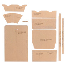 DIY leren sjabloonset, acryl sjabloon, transparant leren patroon, nauwkeurig snijgereedschap, praktisch sjabloon, weerbestendig, beschermend