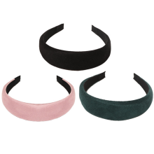 Stilvolle Haarbänder aus Satin, rutschfestes Innenfutter, modisches Haaraccessoire, rutschfestes Design für Duttfrisuren, Dreadlocks, Bobfrisuren,