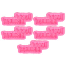 Mucegai de copt din silicon de calitate alimentară pentru torturi de ziua de naștere, mucegai fondant pentru ziua de naștere, design antiaderent