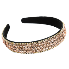 Antislip haarbanden met kristallen voor vrouwen, modieuze haaraccessoires met zachte fluwelen voering, strass haarband ideaal voor lang haar en een
