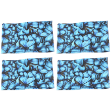 Zachte luxe deken met vlinderprint, ritssluiting en voorvak voor een boekenhoes, boho-stijl met kleurrijke details, 15,5 x 23,5 cm