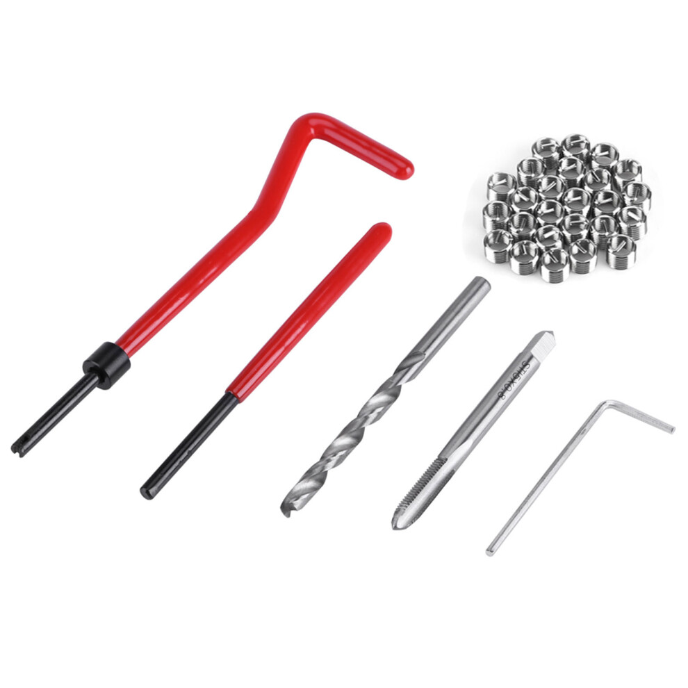 30 Pieces M5 Thread Repair Kit With Hand Tools For Auto And Machine Repair 8771382820662