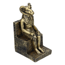 Scultura egizia di un faraone, statuetta da collezione di alta qualità con base stabile, ideale per la decorazione di casa e ufficio, resistente