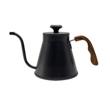 Coffee Drip Kettles 1L Capacity 304 Stainless Steel Hand Brew Pot Long Spout Temperature Control Outdoor Black Coffee Maker
