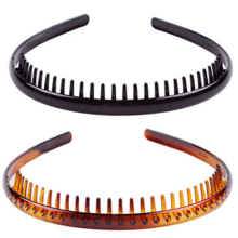 Accessori per capelli dallo stile raffinato: fascia per capelli, look quotidiano, anello per capelli in plastica di alta qualità con resina e