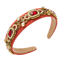 Feestelijke haaraccessoires, strass hoofdband voor dames, elegante barokstijl met fijne afwerking, comfortabel en licht van gewicht, rekbaar, maat F