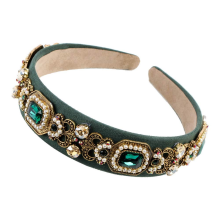 Elegante fascia per capelli in stile barocco, accessori per capelli con cristalli per donna, pregevole fattura con design leggero e confortevole,