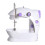 Mini Electric Sewing Machine with Light, Compact Size, Easy Operation for Beginners, Purple 21x19x9cm 1