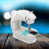 Mini Electric Sewing Machine with Light, Compact Size, Easy Operation for Beginners, Purple 21x19x9cm 2
